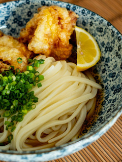 さっぱり冷製!かしわ天ぶっかけうどん!-レシピのメイン写真