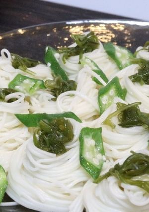 めかぶ素麺-レシピのメイン写真