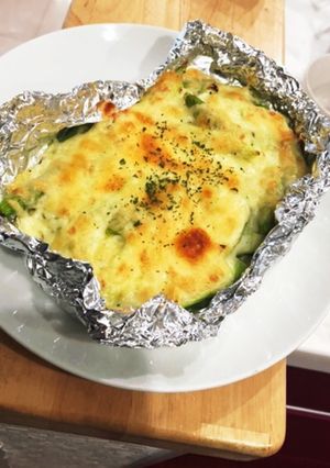 母直伝！アスパラガスのチーズ焼き-レシピのメイン写真