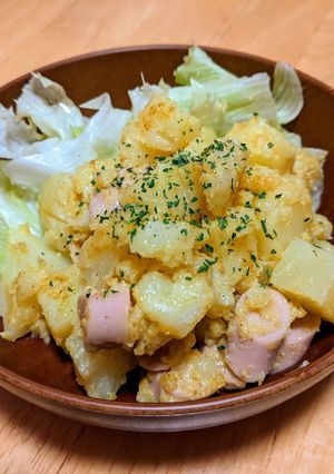 簡単☆カレー味ポテトサラダ-レシピのメイン写真