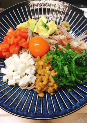 ネバネバ蕎麦　ちょっとイタリアン-レシピのメイン写真