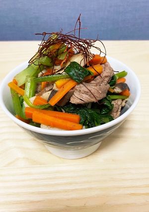 牛肉と小松菜の炒め煮-レシピのメイン写真