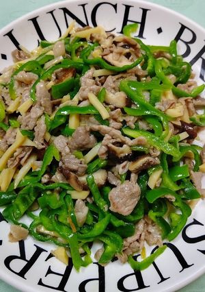 簡単豚肉チンジャオロースの炒め物-レシピのメイン写真