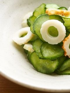 きゅうりと竹輪の酢の物♪-レシピのメイン写真