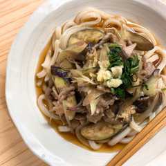 รูปของ 薬味を味わう♪豚なす冷しうどん