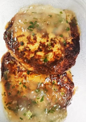 ふわふわサバ缶でハンバーグ-レシピのメイン写真