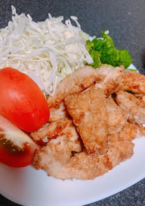 オートミール粉で鶏むね肉唐揚げ★-レシピのメイン写真