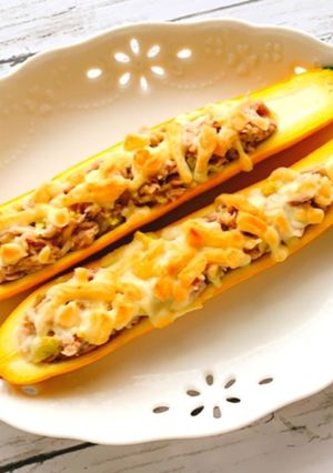 丸ごとズッキーニのチーズ焼き-レシピのメイン写真