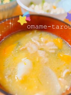 かぼちゃのだんご汁-レシピのメイン写真