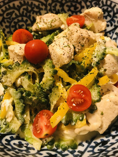鶏肉●ゴーヤー&ピーマンのチーズソース炒-レシピのメイン写真