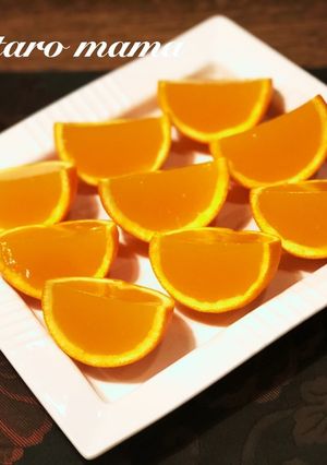 夏にぴったり♪簡単オレンジマンゴーゼリー-レシピのメイン写真