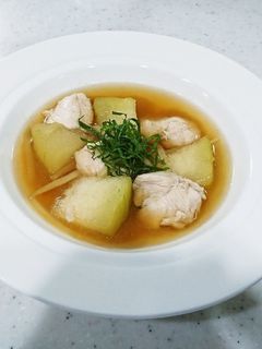 冬瓜とササミのスープ♪冷製スープでもOK-レシピのメイン写真