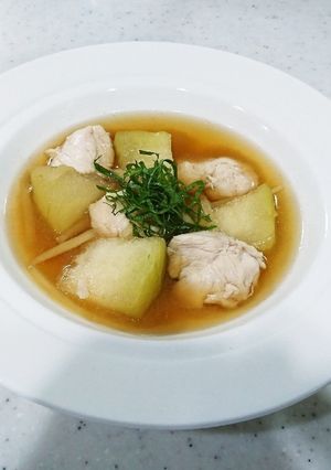 冬瓜とササミのスープ♪冷製スープでもOK-レシピのメイン写真