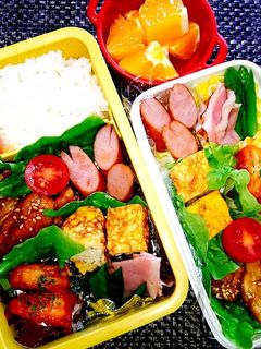 息子と娘のお弁当'20.7.11-レシピのメイン写真
