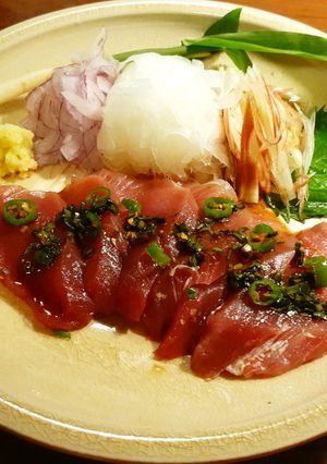 鰹の刺身　ニラ青唐辛子醤油-レシピのメイン写真