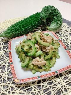 簡単☆ゴーヤ塩たれ炒め-レシピのメイン写真