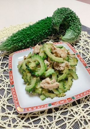 簡単☆ゴーヤ塩たれ炒め-レシピのメイン写真