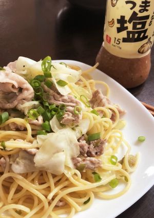 豚肉のうま塩パスタ-レシピのメイン写真