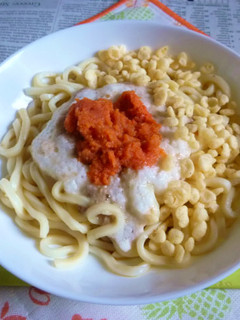 明太とろろの冷やしたぬきうどん-レシピのメイン写真
