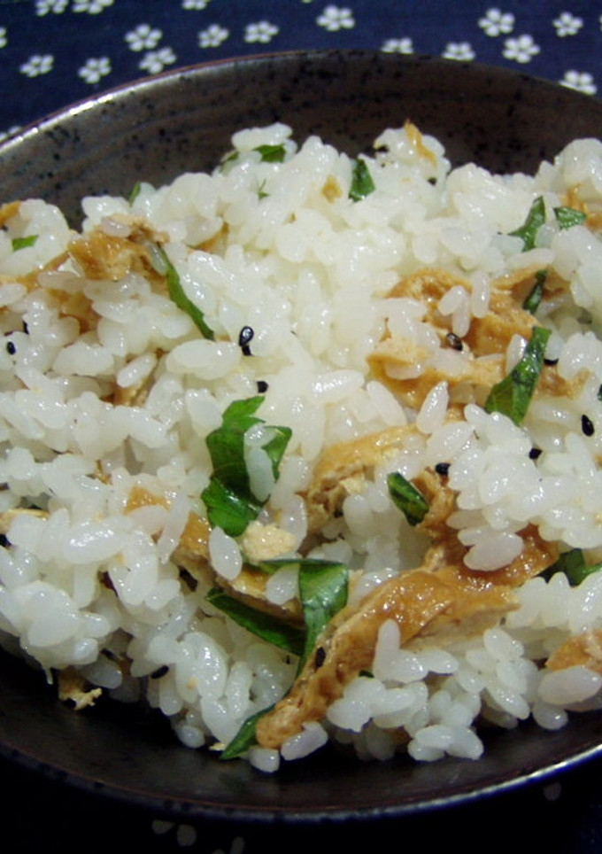 稲荷油揚げと大葉で『ちらし寿司』-レシピのメイン写真