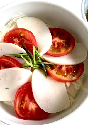 トマトとタンパク質しっかりそうめん-レシピのメイン写真