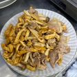 簡単☆油揚げと豚こま肉の焼肉のタレ炒め