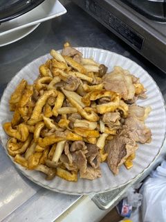 簡単☆油揚げと豚こま肉の焼肉のタレ炒め-レシピのメイン写真