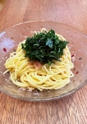 主婦のランチ　冷製シンプル明太子パスタ-レシピのメイン写真
