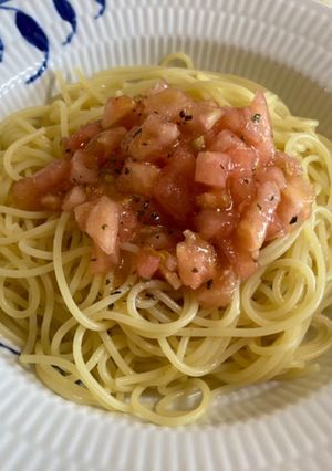冷製トマトバジルパスタ-レシピのメイン写真