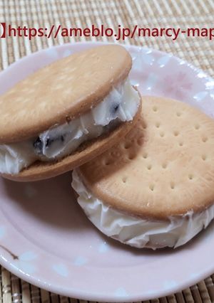 水切ヨーグルトで濃厚チーズアイスサンド-レシピのメイン写真