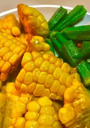 No2592トウモロコシとオクラのナムル-レシピのメイン写真