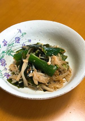 きゅうりとえのきだけの中華風和え-レシピのメイン写真