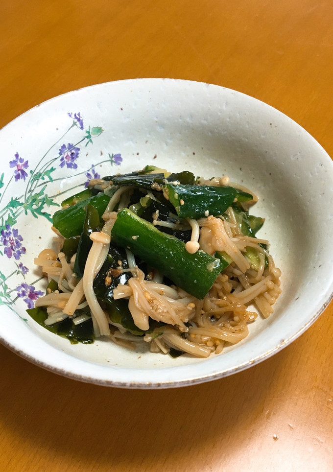 きゅうりとえのきだけの中華風和え-レシピのメイン写真