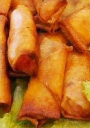 スイカと鮎の揚げ春巻-レシピのメイン写真