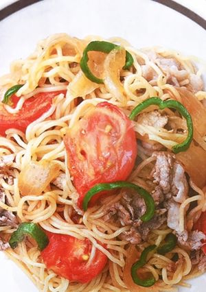 【自分用】トマトの塩焼きそば-レシピのメイン写真