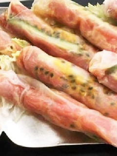 スイカと生ハムの生春巻-レシピのメイン写真
