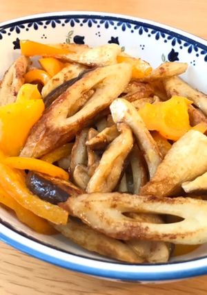 節約！竹輪とパプリカのマヨ炒め-レシピのメイン写真