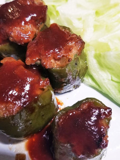 ピーマンの肉詰め-レシピのメイン写真