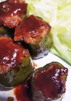 ピーマンの肉詰め-レシピのメイン写真