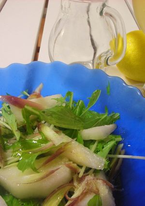 梨とみょうがの みずみずしいサラダ-レシピのメイン写真