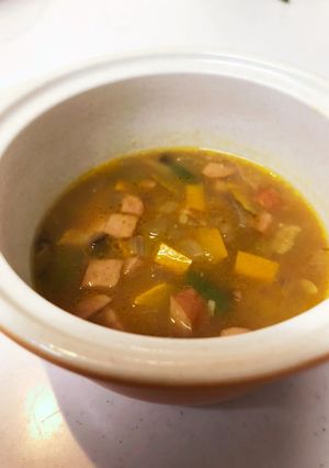 夏野菜ゴロゴロ　カレースープ♪-レシピのメイン写真