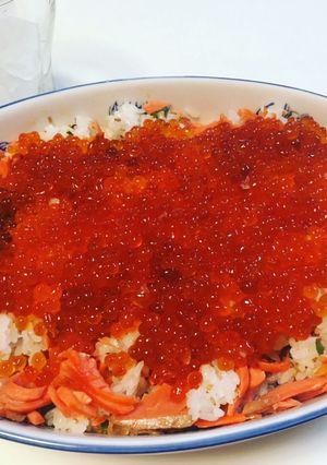 鮭とイクラ　はらこめし-レシピのメイン写真
