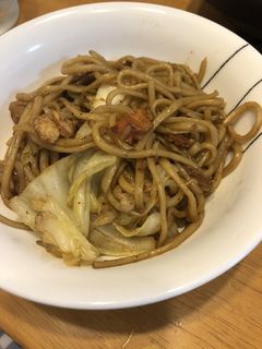 簡単っす!イカフライ入り焼きそば-レシピのメイン写真