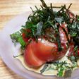 ワサビ醤油の効いたトマトサラダ