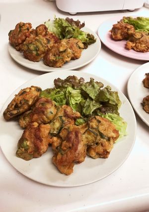 豚肉とオクラのフリッター風♪カレー味♪-レシピのメイン写真
