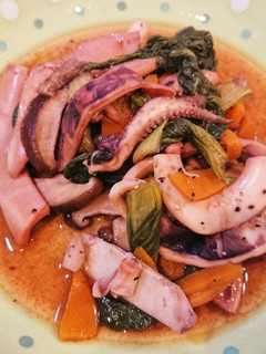 【ホットクック】イカのオイスター炒め-レシピのメイン写真