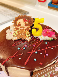 鬼滅の刃☆たんじろうケーキ☆キャラケーキ-レシピのメイン写真