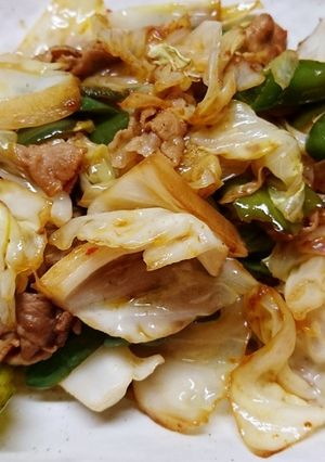 豚バラキャベツピーマンのみ☆簡単回鍋肉-レシピのメイン写真