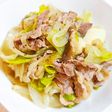 簡単ヘルシー☆ラム肩肉のレタス炒め風
