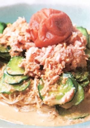【自分用】梅肉ツナそうめん-レシピのメイン写真
